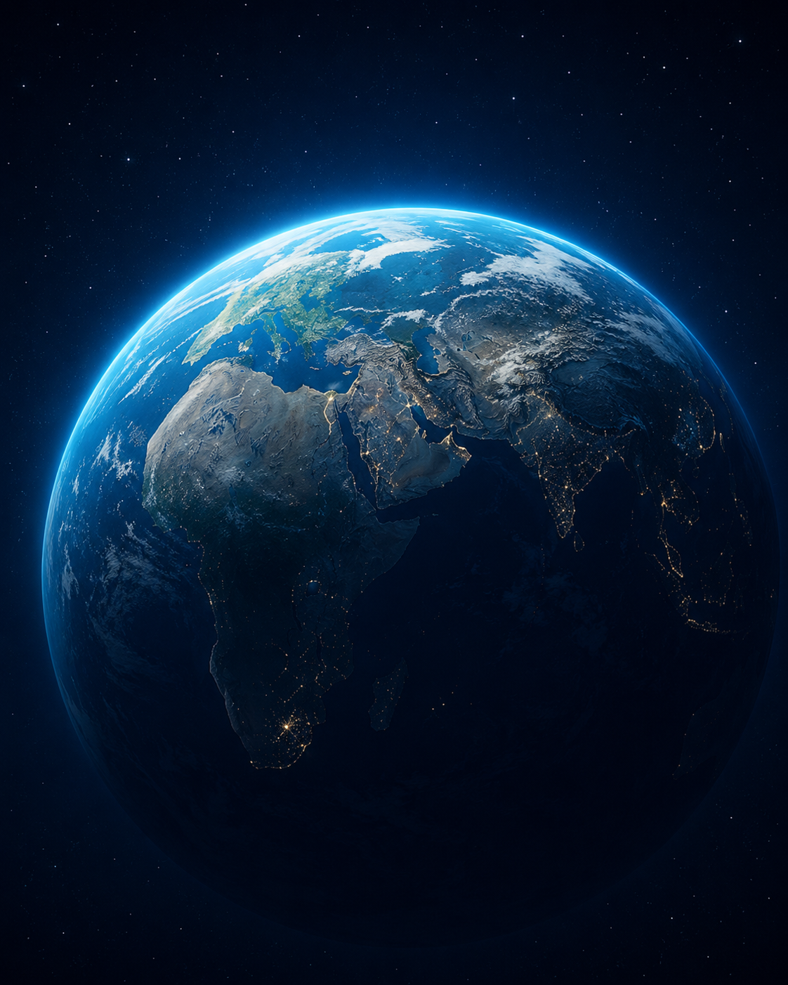Planète Terre vue depuis l'espace